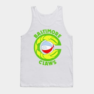 Defunct Baltimore Claws Basketball Team Tank Top